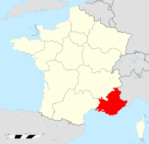 Eine Map der Provence